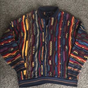 Coogi Inspired 90s Style Multi Color Sweater